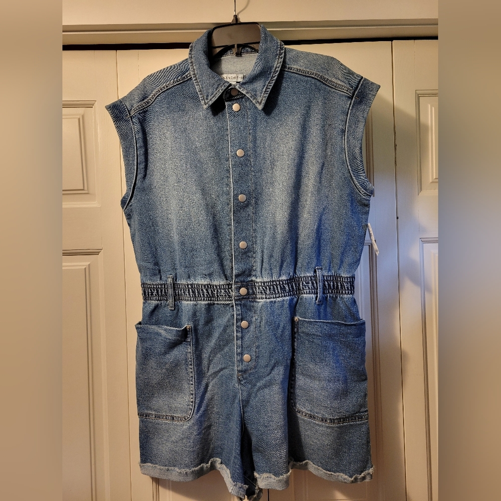 NWT And Now This Denim Romper Size 0X
